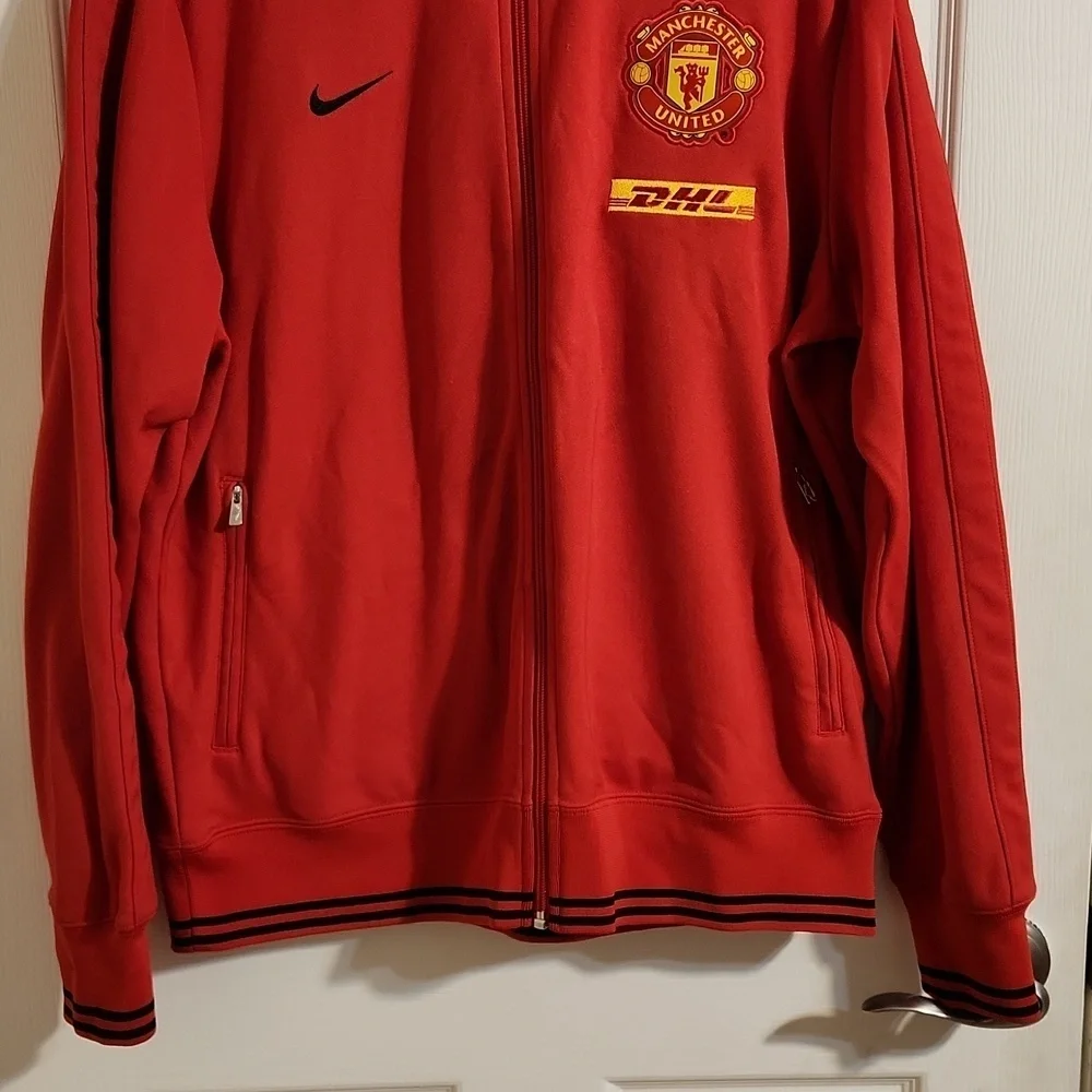Vintage Y2K Nike Manchester United Track Jacket Full Zip Sz XL Soccer Futbol EUC - Picture 3 of 14